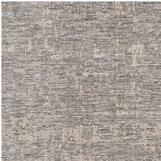 8' Ivory Abstract Power Loom Runner Rug Photo 4