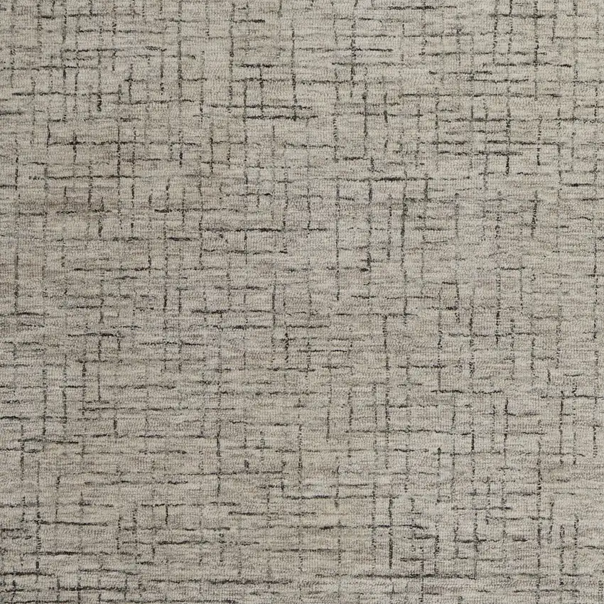 Ivory and Gray Wool Hand Tufted Distressed Area Rug Photo 9