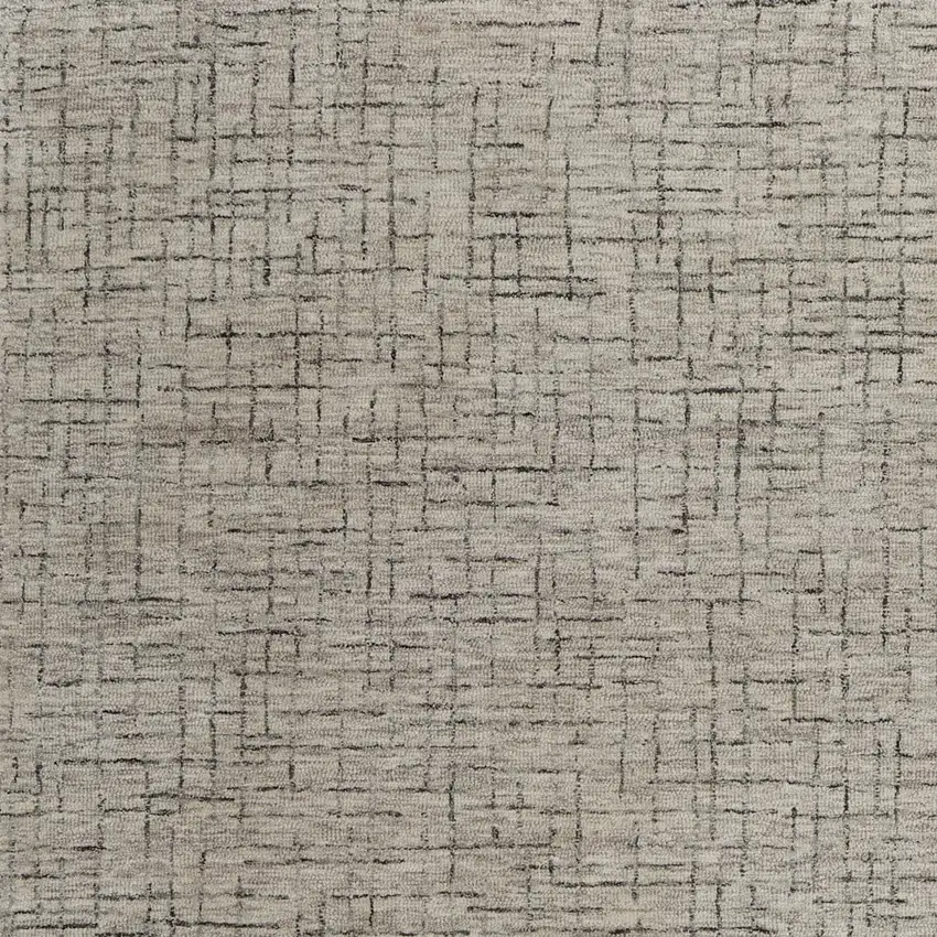 Ivory and Gray Wool Hand Tufted Distressed Area Rug Photo 8