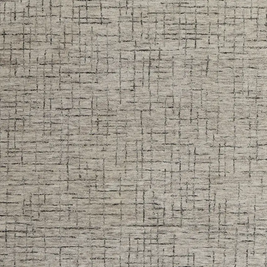Ivory and Gray Wool Hand Tufted Distressed Area Rug Photo 7