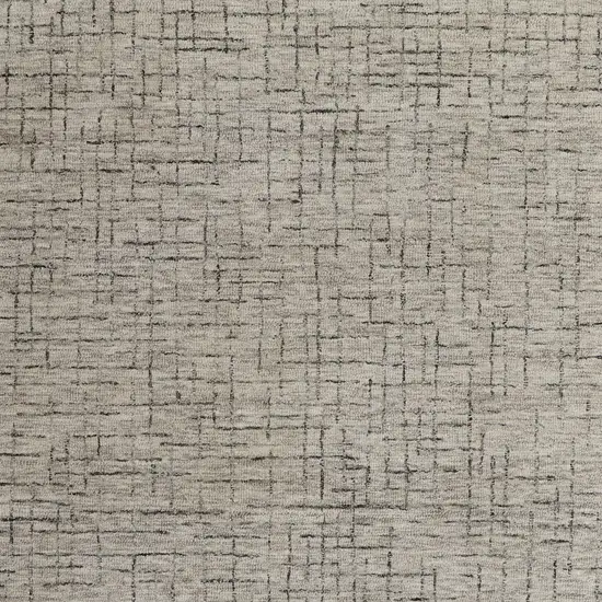 Ivory and Gray Wool Hand Tufted Distressed Area Rug Photo 8