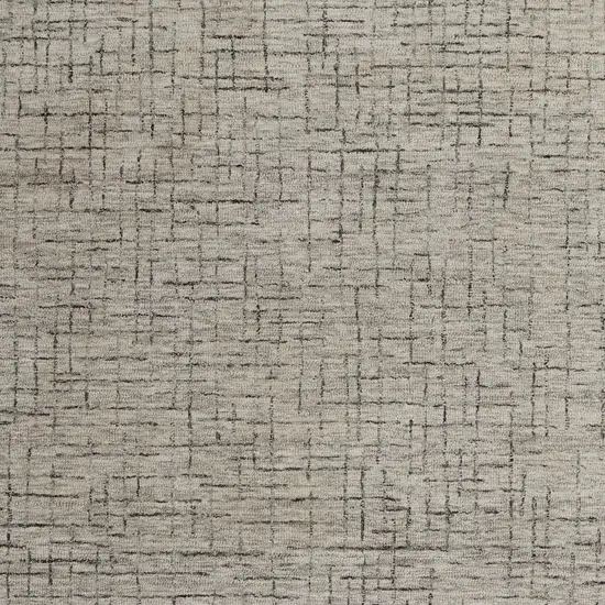 Ivory and Gray Wool Hand Tufted Distressed Area Rug Photo 9