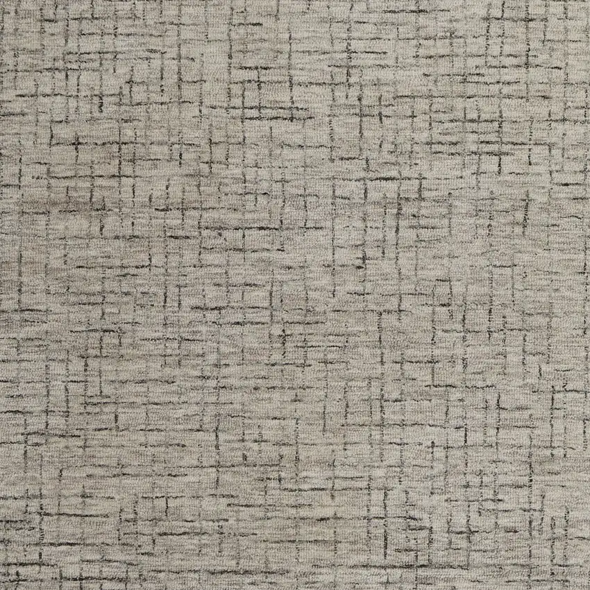 Ivory and Gray Wool Hand Tufted Distressed Area Rug Photo 7