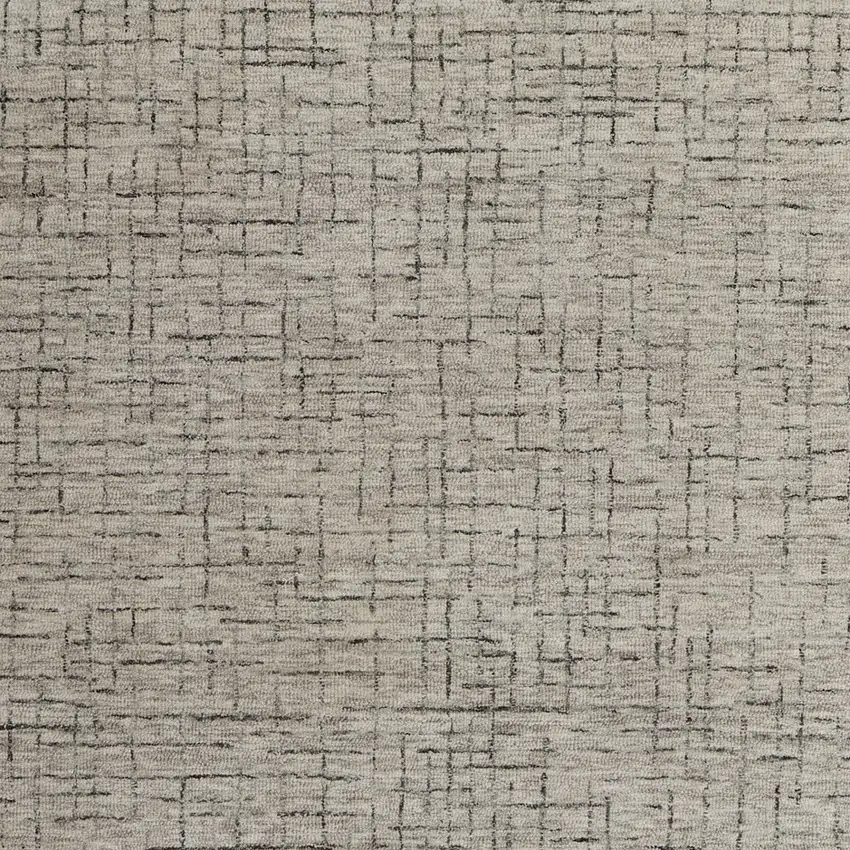 Ivory and Gray Wool Hand Tufted Distressed Area Rug Photo 7