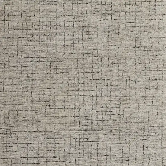 Ivory and Gray Wool Hand Tufted Distressed Area Rug Photo 6