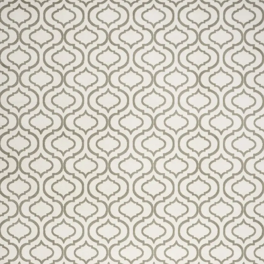 Ivory and Green Trellis Non Skid Area Rug Photo 6