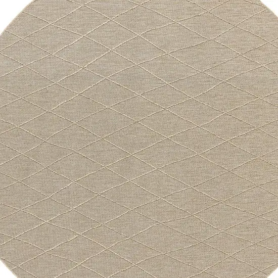 Ivory and Green Trellis Non Skid Area Rug Photo 5