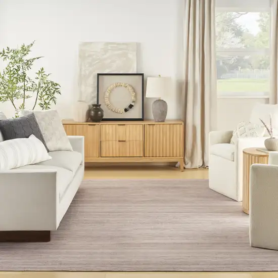 Ivory and Light Brown Abstract Washable Area Rug Photo 5