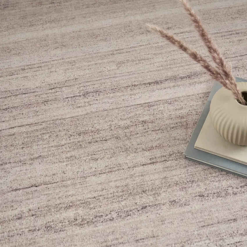Ivory and Light Brown Abstract Washable Area Rug Photo 7
