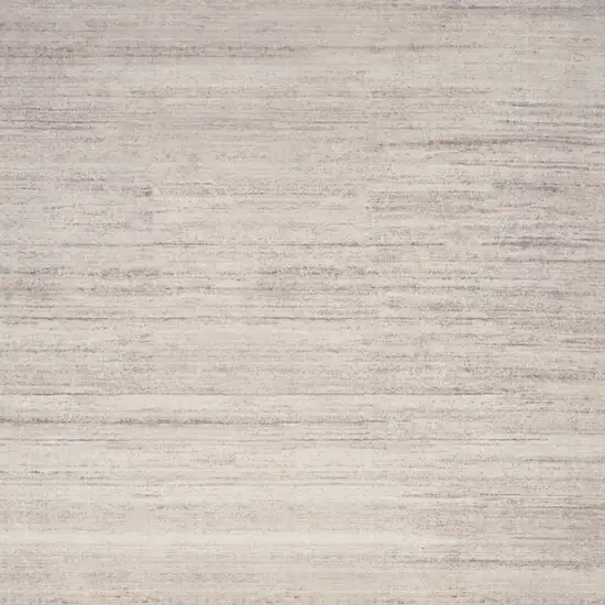 Ivory and Light Brown Abstract Washable Area Rug Photo 4