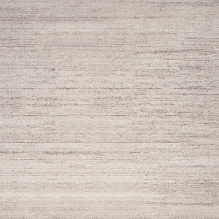 Ivory and Light Brown Abstract Washable Area Rug Photo 4