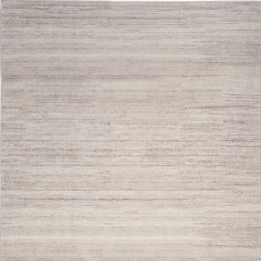 Ivory and Light Brown Abstract Washable Area Rug Photo 5