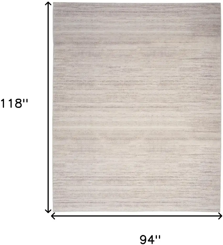 Ivory and Light Brown Washable Area Rug Photo 3
