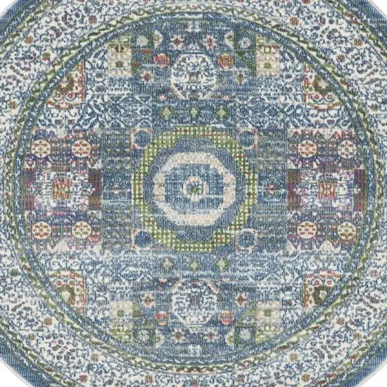 Ivory and Light Taupe Floral Non Skid Area Rug Photo 6