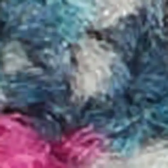 Ivory And Blue Abstract Area Rug Photo 1