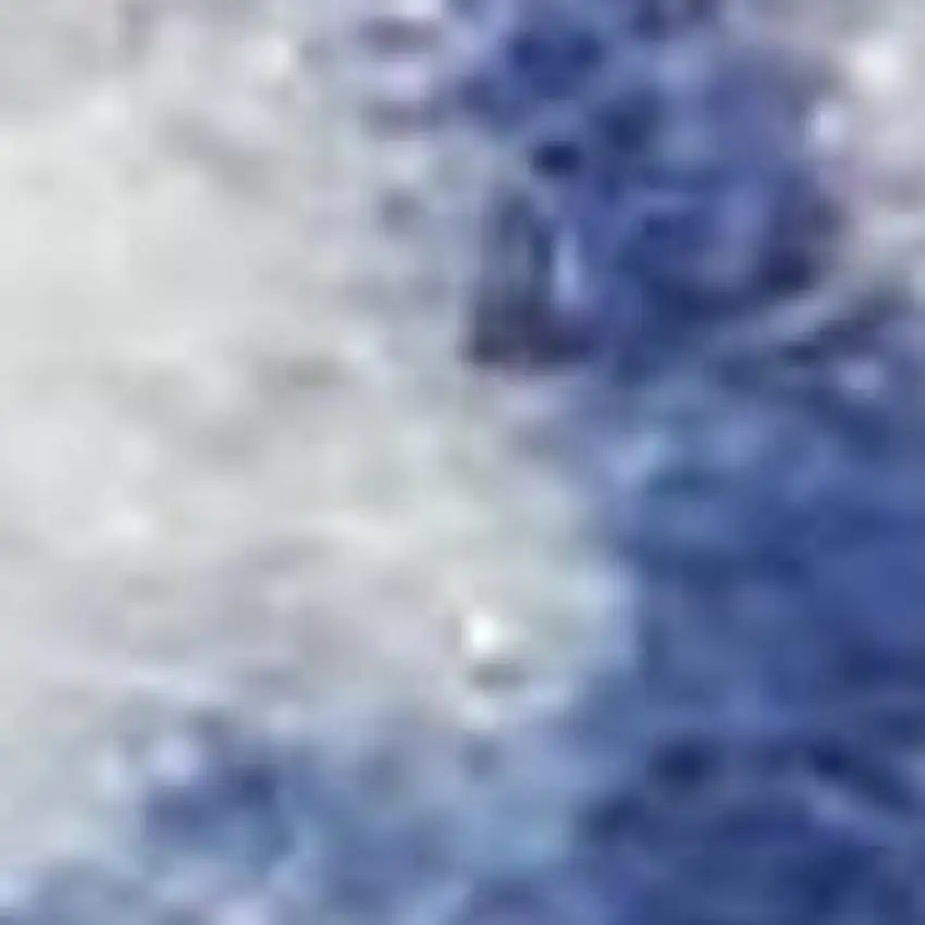 Ivory and Navy Blue Abstract Distressed Non Skid Area Rug Photo 3