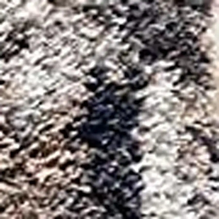 Ivory And Navy Retro Modern Area Rug Photo 6