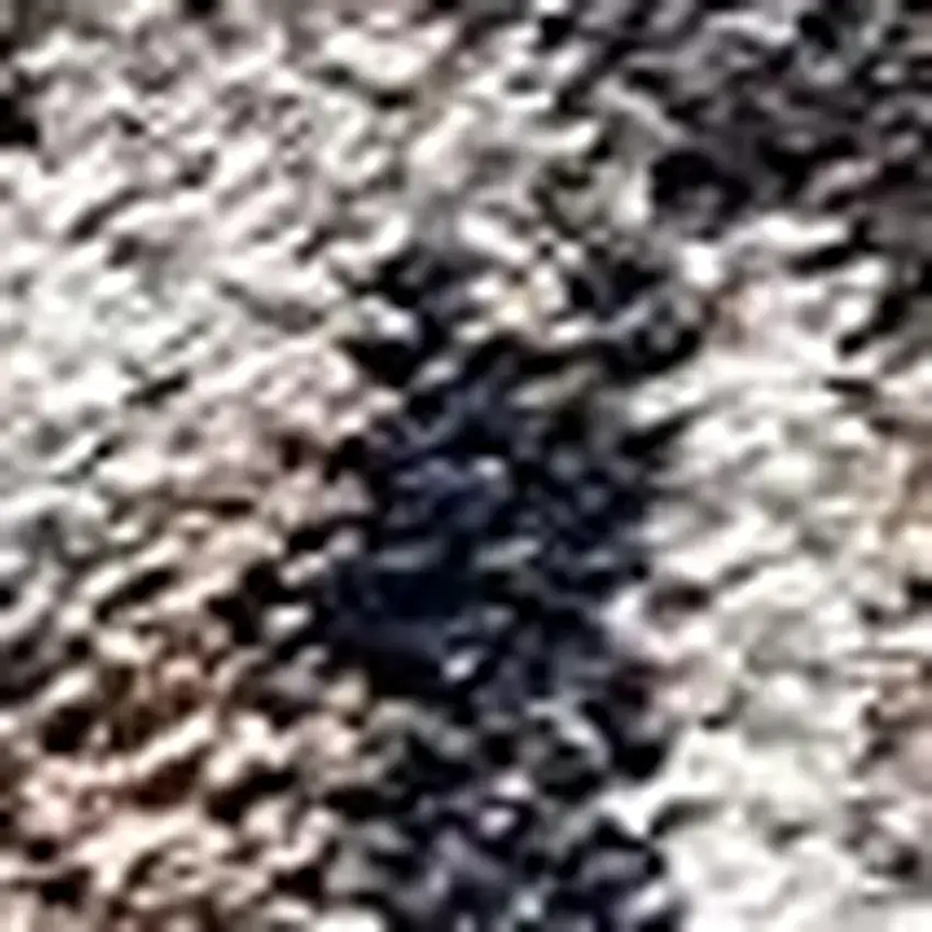 Ivory And Navy Retro Modern Area Rug Photo 5