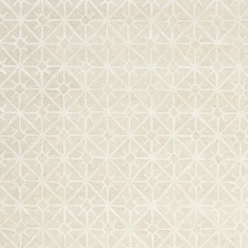 Ivory and Orange Floral Distressed Non Skid Area Rug Photo 1