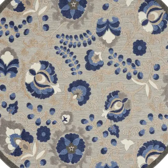 8' Yellow And Ivory Medallion Runner Rug Photo 7