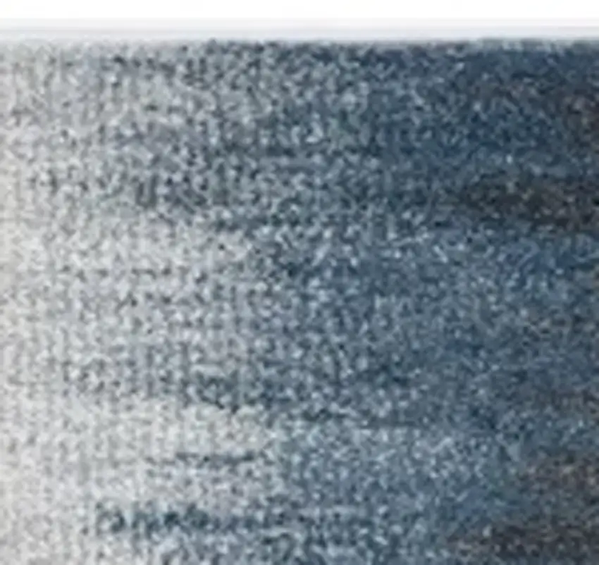 Ivory Or Blue Gradient Bordered Indoor Area Rug Photo 4