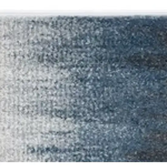 Ivory Or Blue Gradient Bordered Indoor Area Rug Photo 4