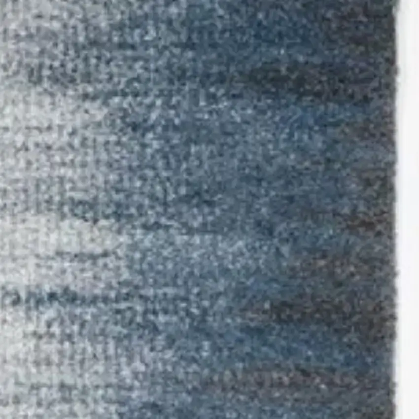 Ivory Or Blue Gradient Bordered Indoor Area Rug Photo 3