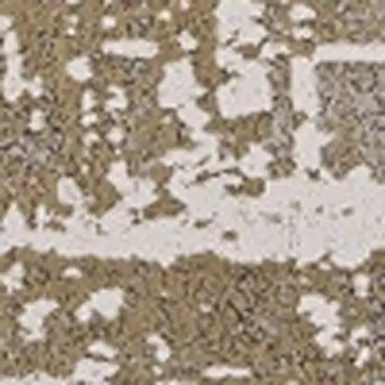 Ivory Or Gold Abstract Area Rug Photo 6