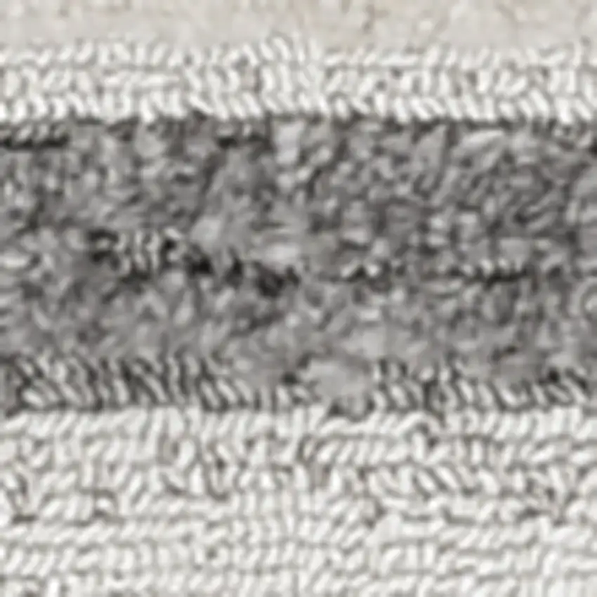 Ivory Or Grey Abstract Brushstrokes Indoor Area Rug With Fringe Photo 5