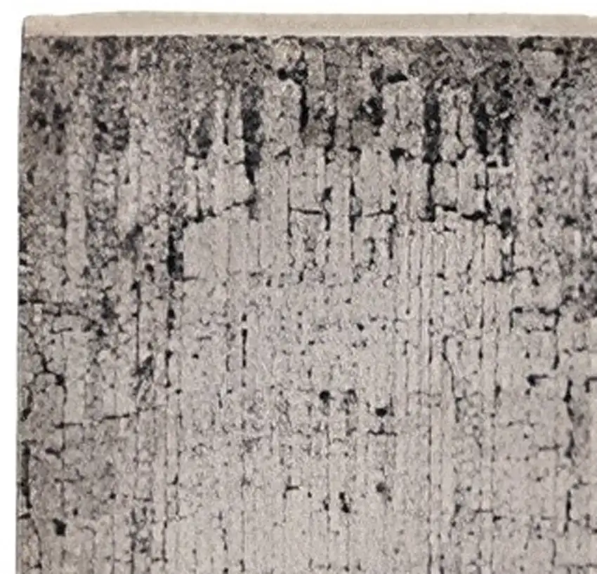2' X 8' Ivory Or Grey Abstract Cracks Runner Rug Photo 4