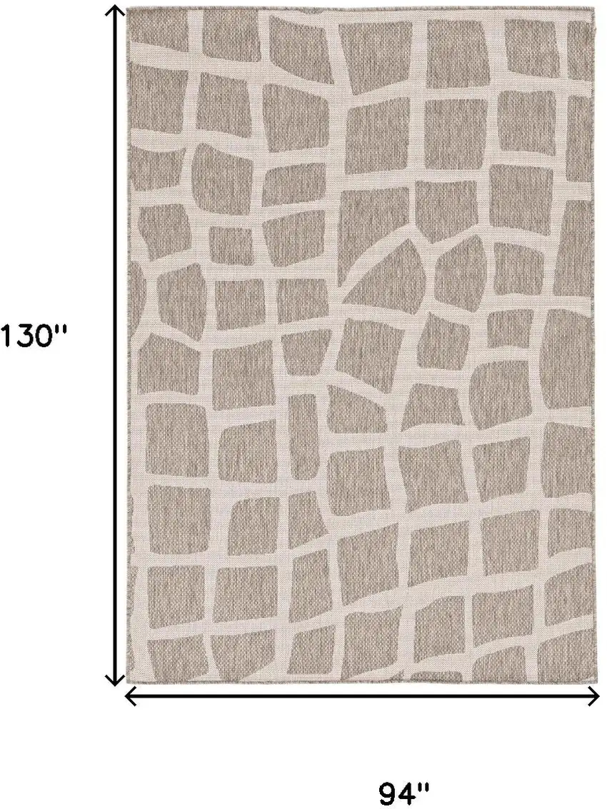 Gray And Ivory Cobblestone Area Rug Photo 3