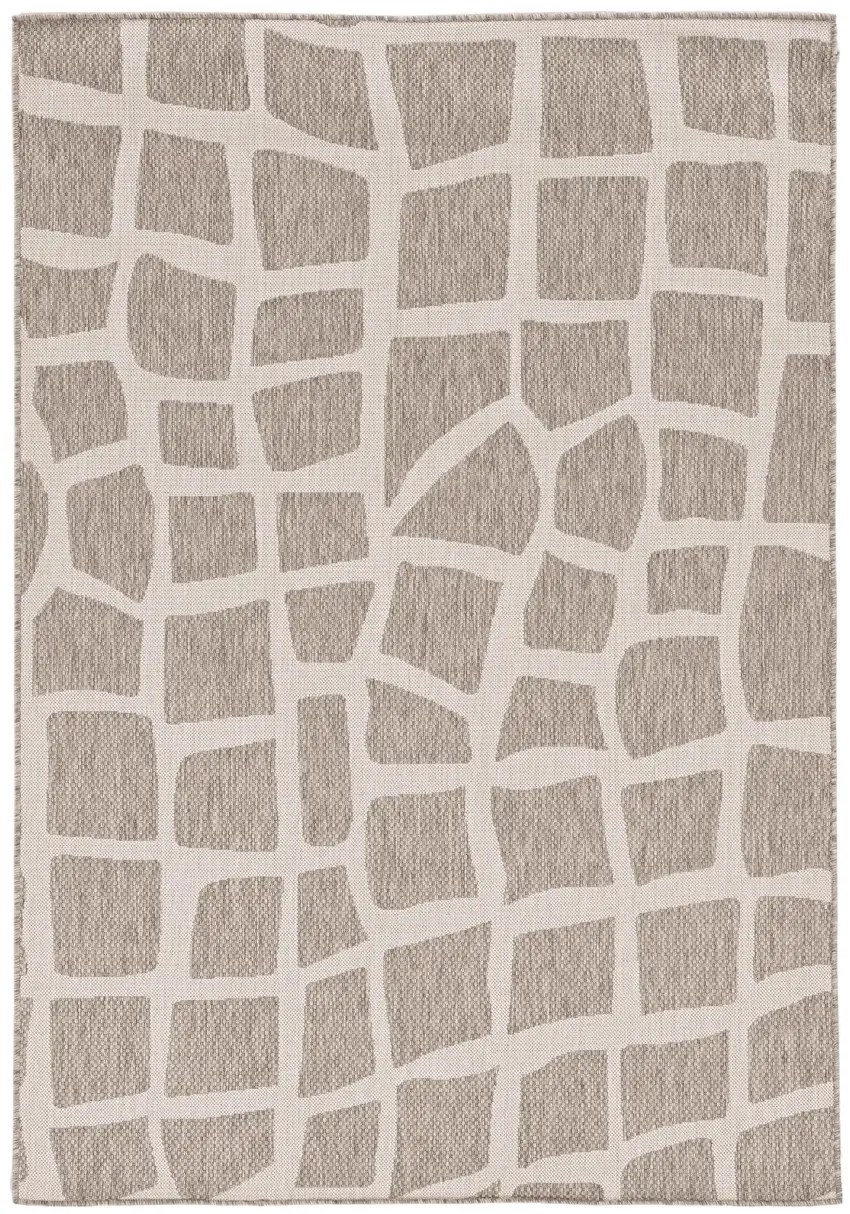 Gray And Ivory Cobblestone Area Rug Photo 2