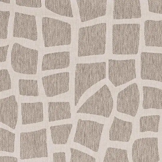 Gray And Ivory Cobblestone Area Rug Photo 4