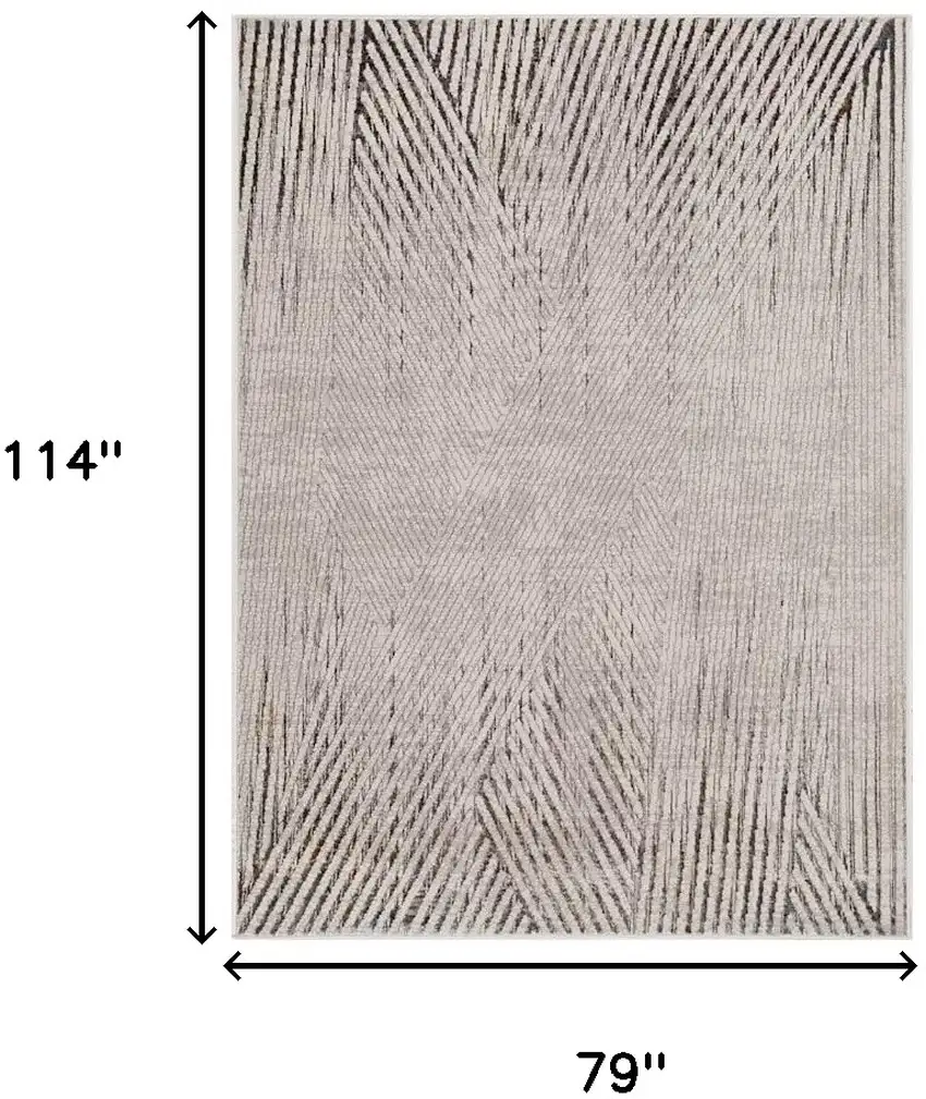 Gray and Ivory Area Rug Photo 3