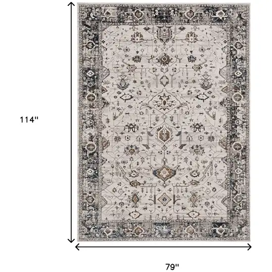 Gray and Ivory Area Rug Photo 8