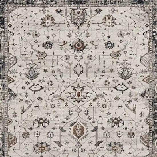 Gray and Ivory Area Rug Photo 5