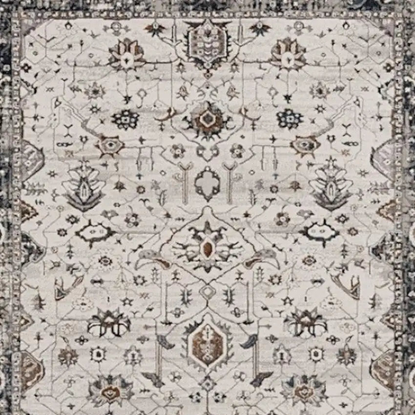 Gray and Ivory Area Rug Photo 5