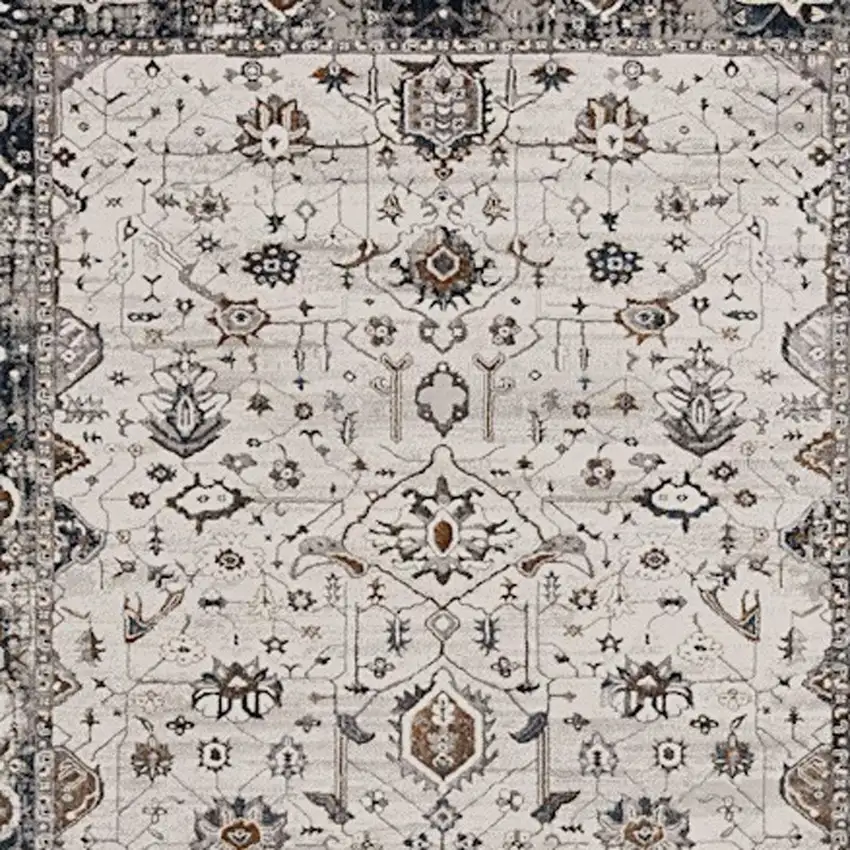 Gray and Ivory Area Rug Photo 6