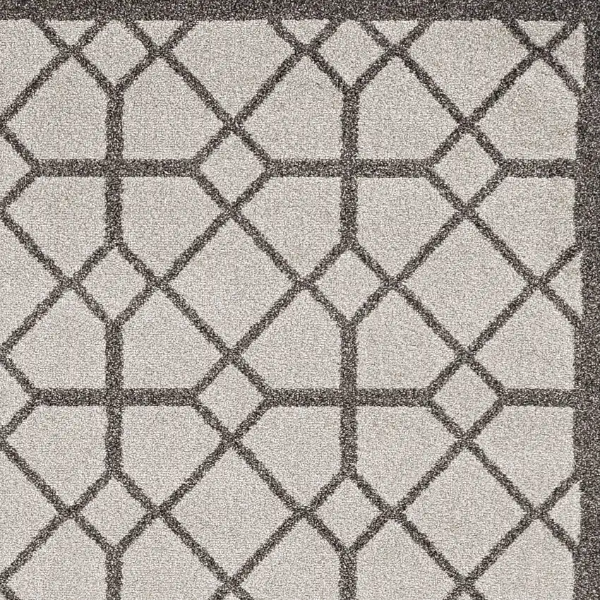 Ivory or Grey Polypropylene Rug Photo 1