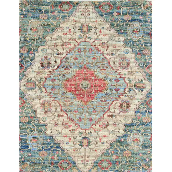 Jute Blue or Red Area Rug Photo 1