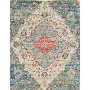 Photo of Jute Blue or Red Area Rug