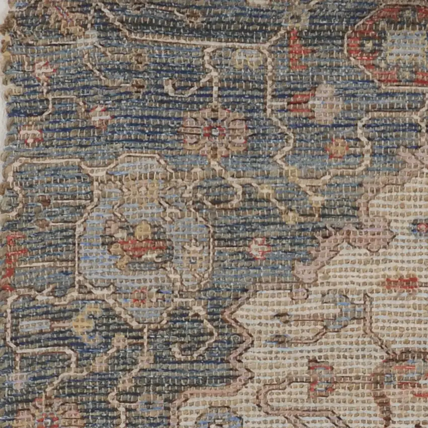 Jute Blue or Red Area Rug Photo 2