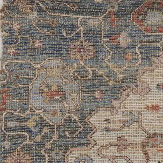 Jute Blue or Red Area Rug Photo 2