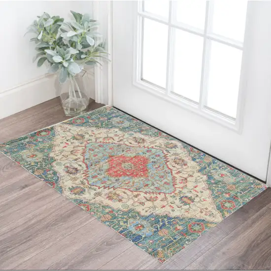 Jute Blue Or Red Area Rug Photo 1