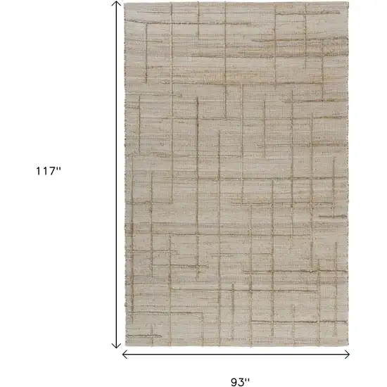 Jute Checkered Hand Woven Area Rug Photo 7