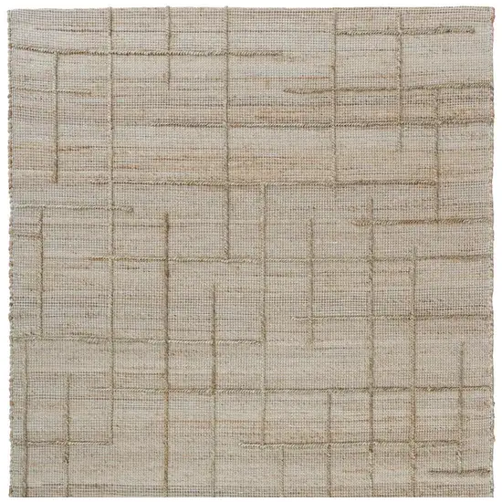 Jute Checkered Hand Woven Area Rug Photo 2