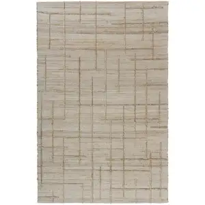 Photo of Jute Checkered Hand Woven Area Rug