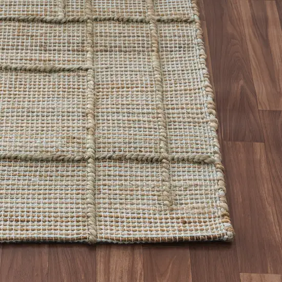 Jute Checkered Hand Woven Area Rug Photo 4