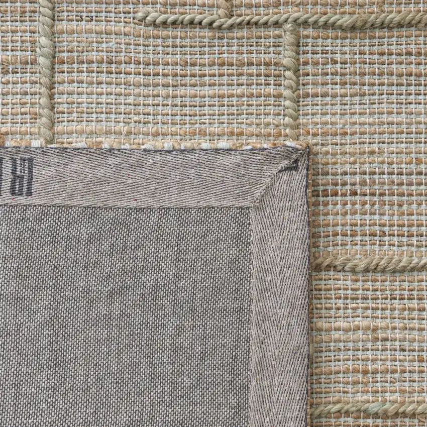 Jute Checkered Hand Woven Area Rug Photo 5