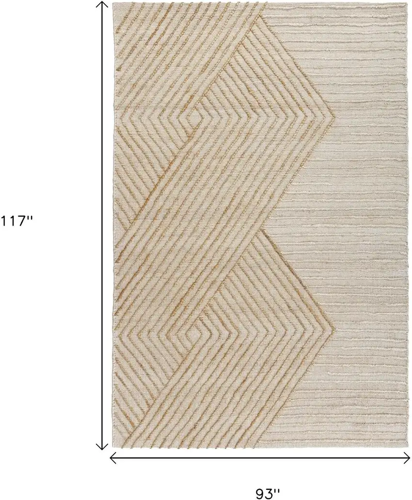 Jute Diamond Hand Woven Area Rug Photo 9